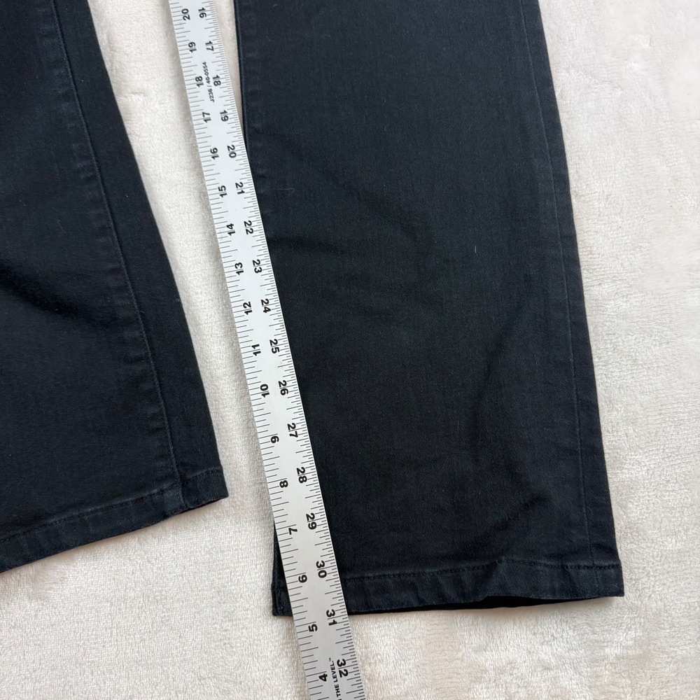 Lauren Ralph Lauren Premier Straight Jeans Womens 14 Black Mid Rise Denim‎ Pants - Picture 9 of 10